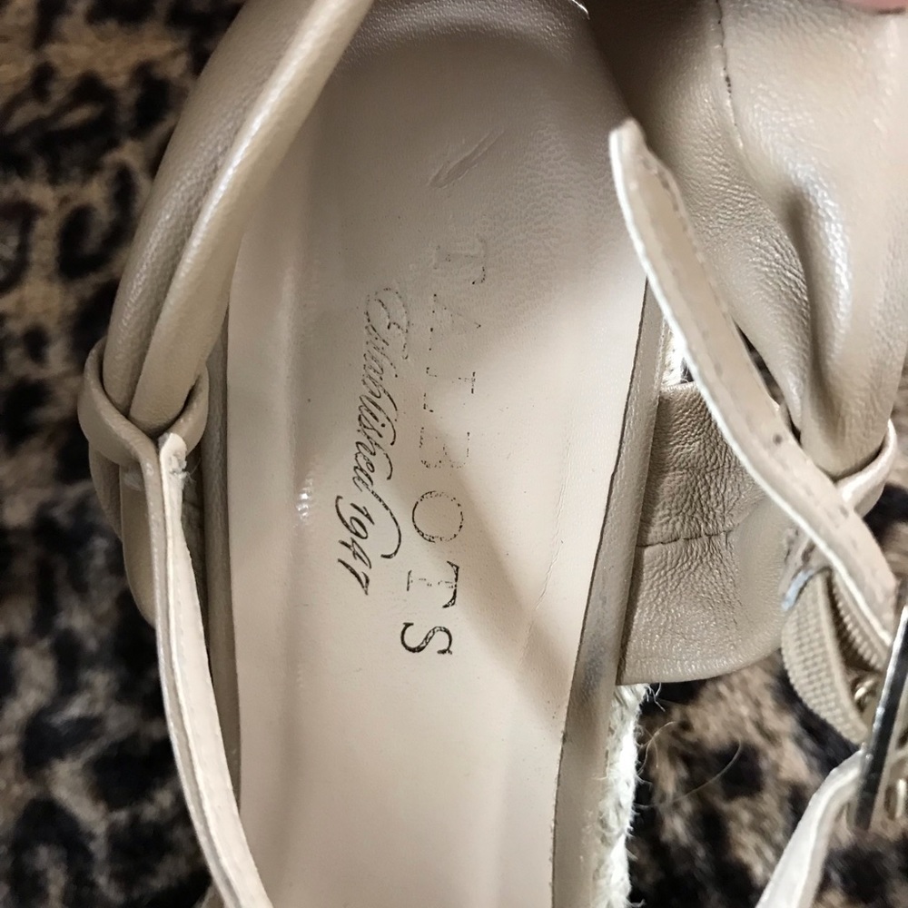 Talbots Beige Platform Wedges. - image 5